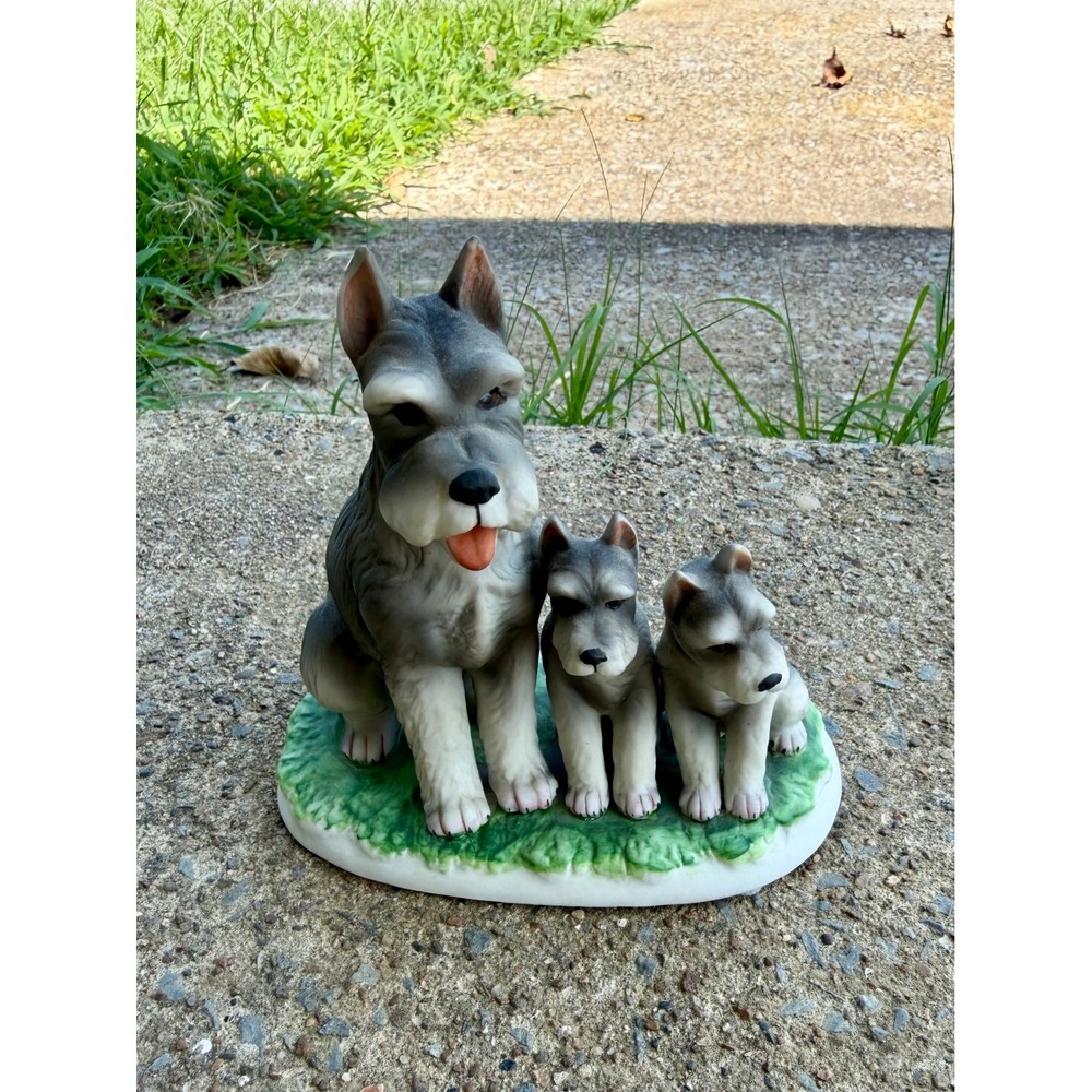 Vintage 1982 Kern Collectibles Leo Jansen Schnauzer Dog Figurine Limited Edition